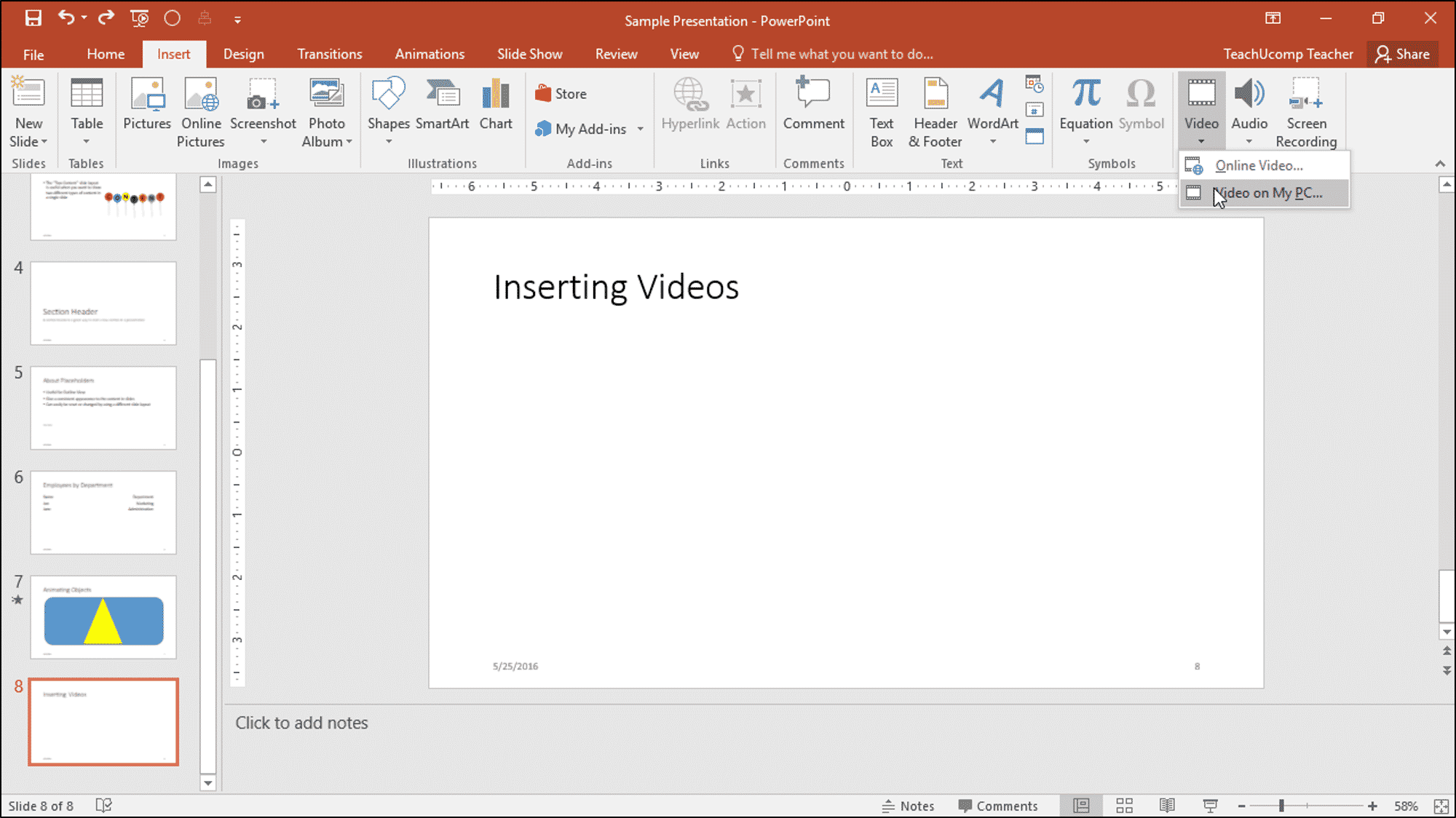 inserting a youtube video into powerpoint for mac
